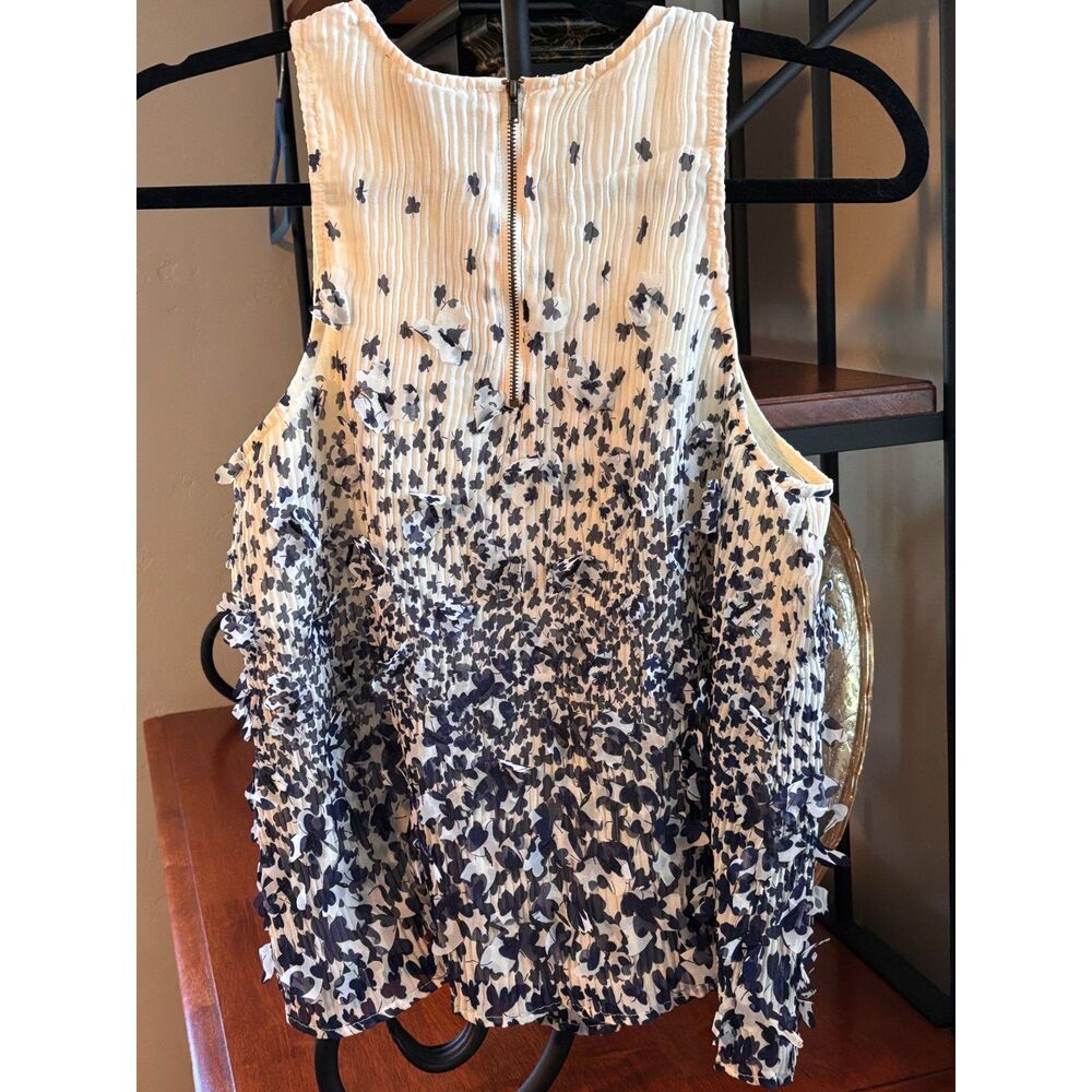 NWT Anthropologie Forever That Girl 3D Butterfly Ribbed Tank Top Sz XXS P - Picture 3 of 9